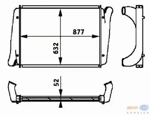 Интеркулер HELLA 8ML 376 724-341