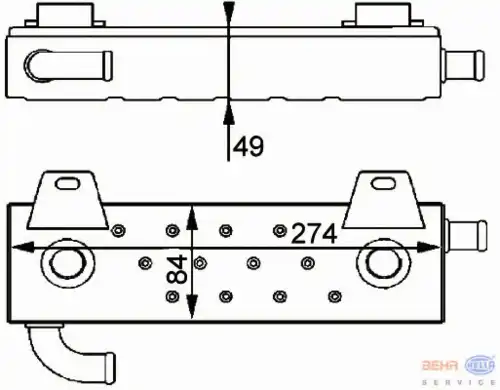 Масляный радиатор HELLA 8MO 376 725-071
