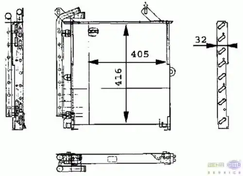 Масляный радиатор HELLA 8MO 376 726-031