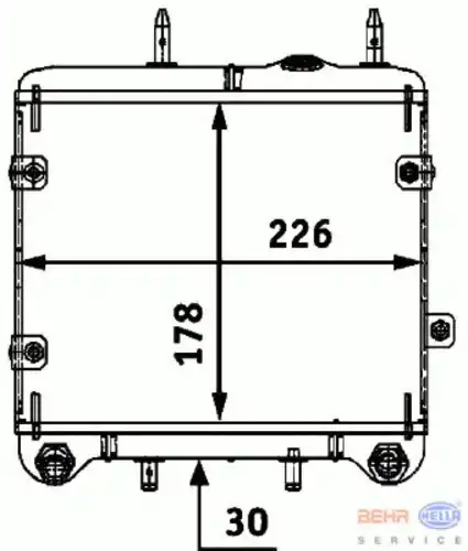 Масляный радиатор HELLA 8MO 376 726-071