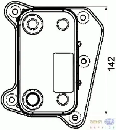 Масляный радиатор HELLA 8MO 376 726-091
