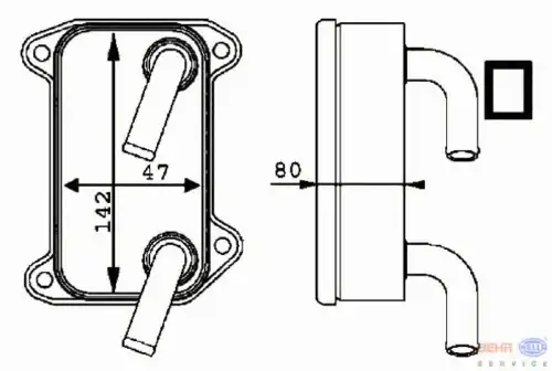 Масляный радиатор HELLA 8MO 376 726-131