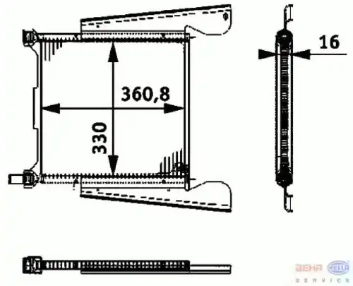 Масляный радиатор HELLA 8MO 376 726-411