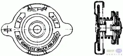 Крышка радиатора HELLA 8MY 376 742-151