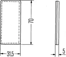 Отражатель 8RA 004 412-011 HELLA