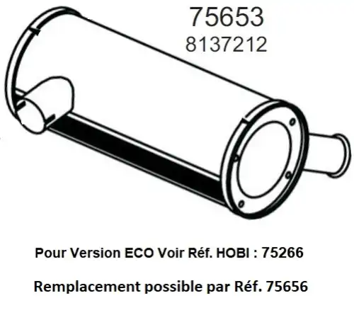 Глушитель Iveco EURO TECH 240 75653 HOBI