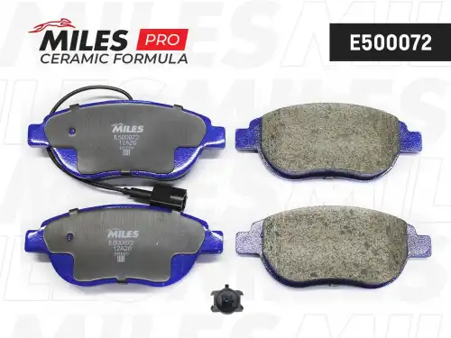Тормозные колодки дисковые передняя ось MILES E500072