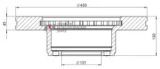 Тормозной диск ЧУСОВСКАЯ РЕССОРА ОМК730100500 ,