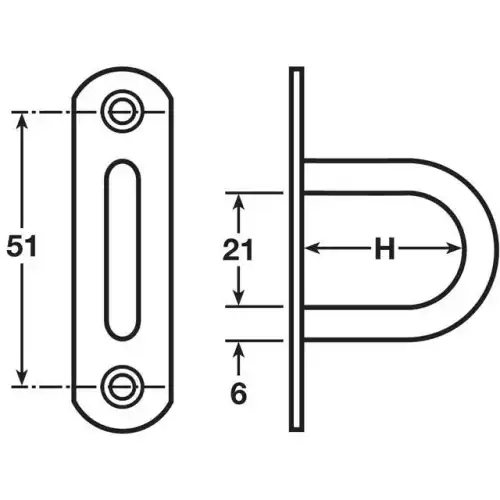 Скоба бортовая A8561 UC