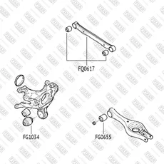 сайлентблок подвески!\ Hyundai i30 08> FG1034 FIXAR