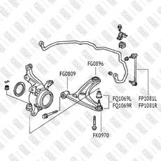 Рычаг подвески FIXAR FQ1096L