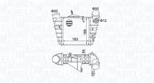 Интеркулер MAGNETI MARELLI 351319204750