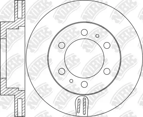 BRAKE ROTOR RN1664V NIBK