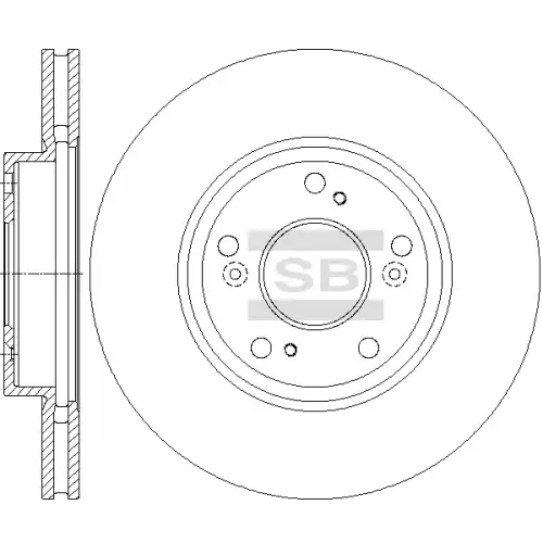 Тормозной диск SANGSIN SD4124