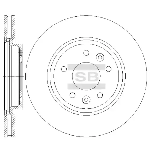 Тормозной диск SANGSIN SD4251