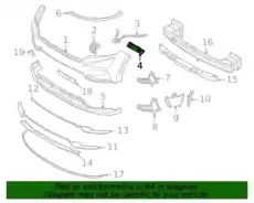КРОНШТЕЙН переднего бампера - -CARNIVAL 20- 86552R0000 MOBIS