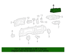 COMPARTMENT,I/P CSTR UPR(EBONY) 15711456 CHEVROLET