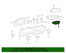 COMPARTMENT,I/P CSTR(GRAPHITE) 15958735 CHEVROLET