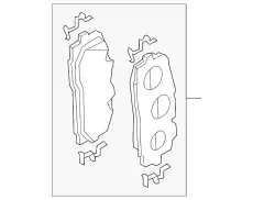 Тормозные колодки дисковые VAG 4M0698151BH