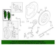 Тормозные колодки дисковые VAG 4M0698151BH