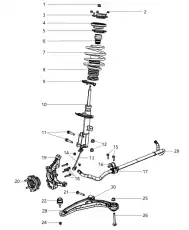 Тяга стабилизатора JEEP 05174185AA