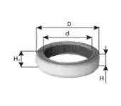 Air filter element WA20200 PZL