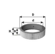 Air filter element WA20255 PZL