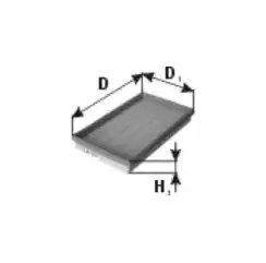 Air filter element WA50443 PZL