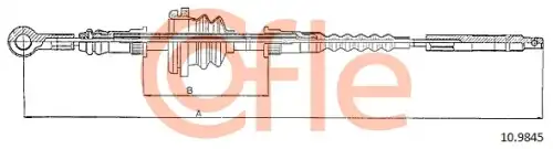 трос ручника пер.\ MB 100 2.4D 88-96 92.10.9845 COFLE
