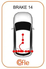 трос ручника л.\ Opel Corsa C 01> 92.11.5759 COFLE