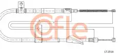 Трос ручного тормоза COFLE 92.17.2514