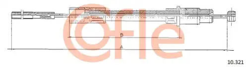 Трос сцепления COFLE 92.10.321