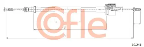 Трос сцепления COFLE 92.10.241