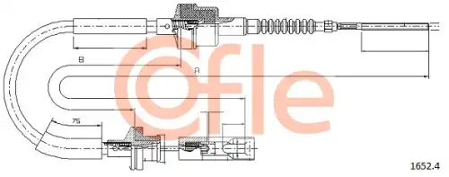 Трос сцепления COFLE 92.1652.4