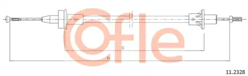 Трос сцепления COFLE 92.11.2329