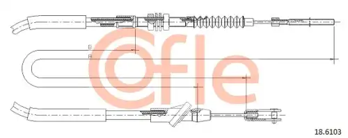 Трос сцепления COFLE 92.18.6103
