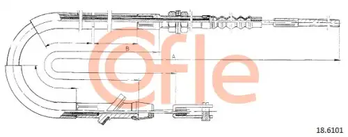Трос сцепления COFLE 92.18.6101