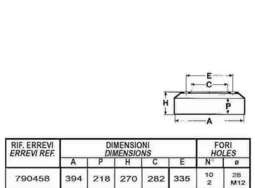 Тормозной барабан ERREVI 790458