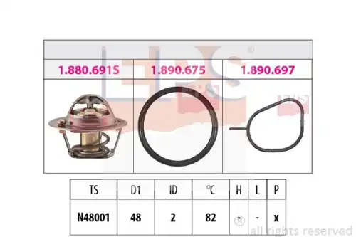 Термостат системы охлаждения EPS 1.880.692