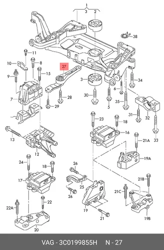 Опора 3C0199855H VAG