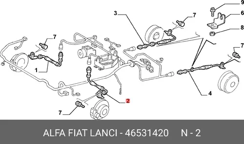 Датчик ABS FIAT 46531420