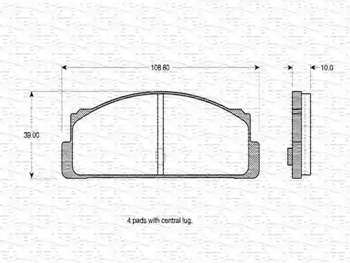 Фильтр масляный MAGNETI MARELLI 154086363340 Mazda