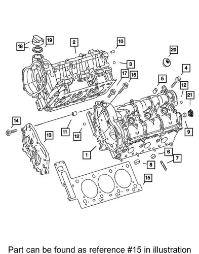 Прокладка ГБЦ JEEP 68038924AA