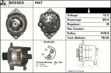 генератор Fiat 933423 EDR