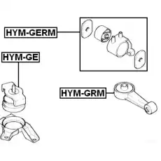 Подушка крепления двигателя FEBEST HYM-GE