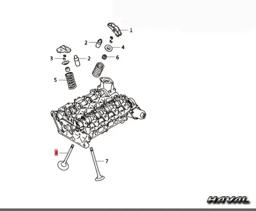 Клапан впускной 1007011XEB03 HAVAL