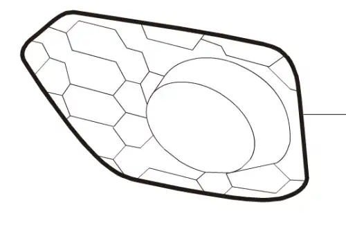 2803105XP6PXA Накладка ПТФ левая HAVAL