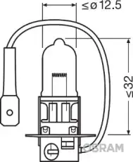 Автолампа галогенная OSRAM 64151NBU-HCB H3 12