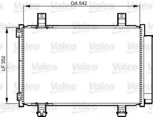 Радиатор кондиционера (конденсатор) VALEO 814219