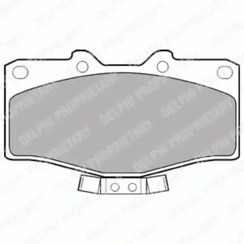 Тормозные колодки дисковые передняя ось DELPHI LP951